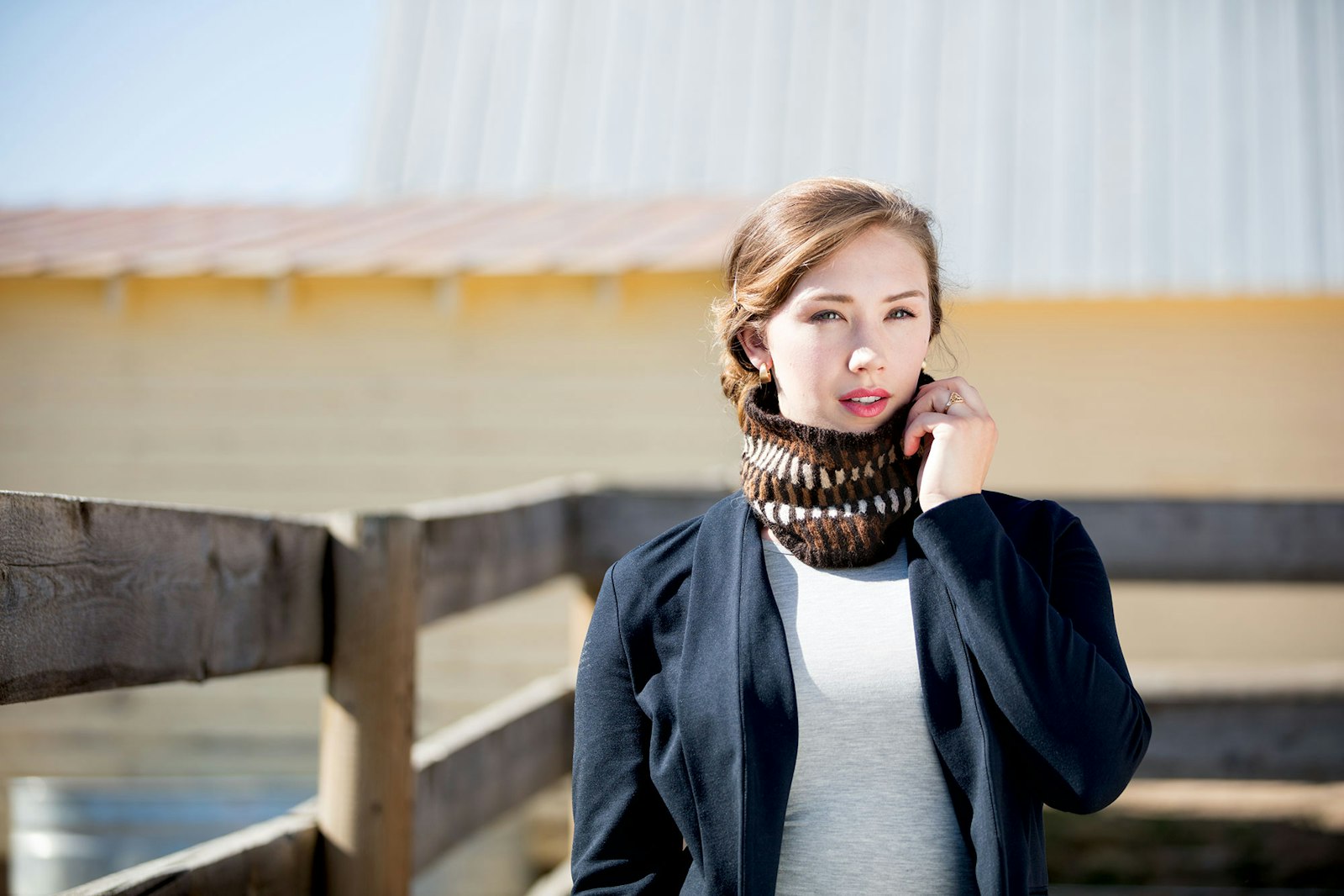 Feeling Chilly? Alpaca Cowl! Knit a Many-Colored Timberlane Cowl Primary Image