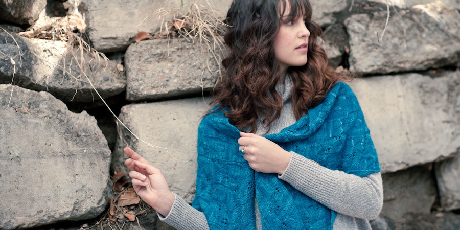 Bluebell Flames Shawl Image