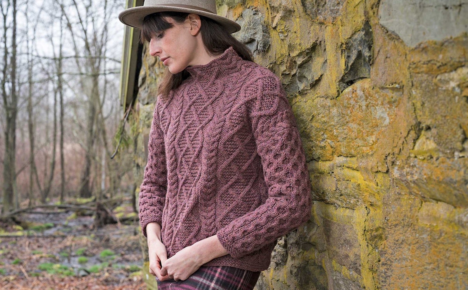 The Daingean Pullover and Proper Irish Heather Yarn Primary Image