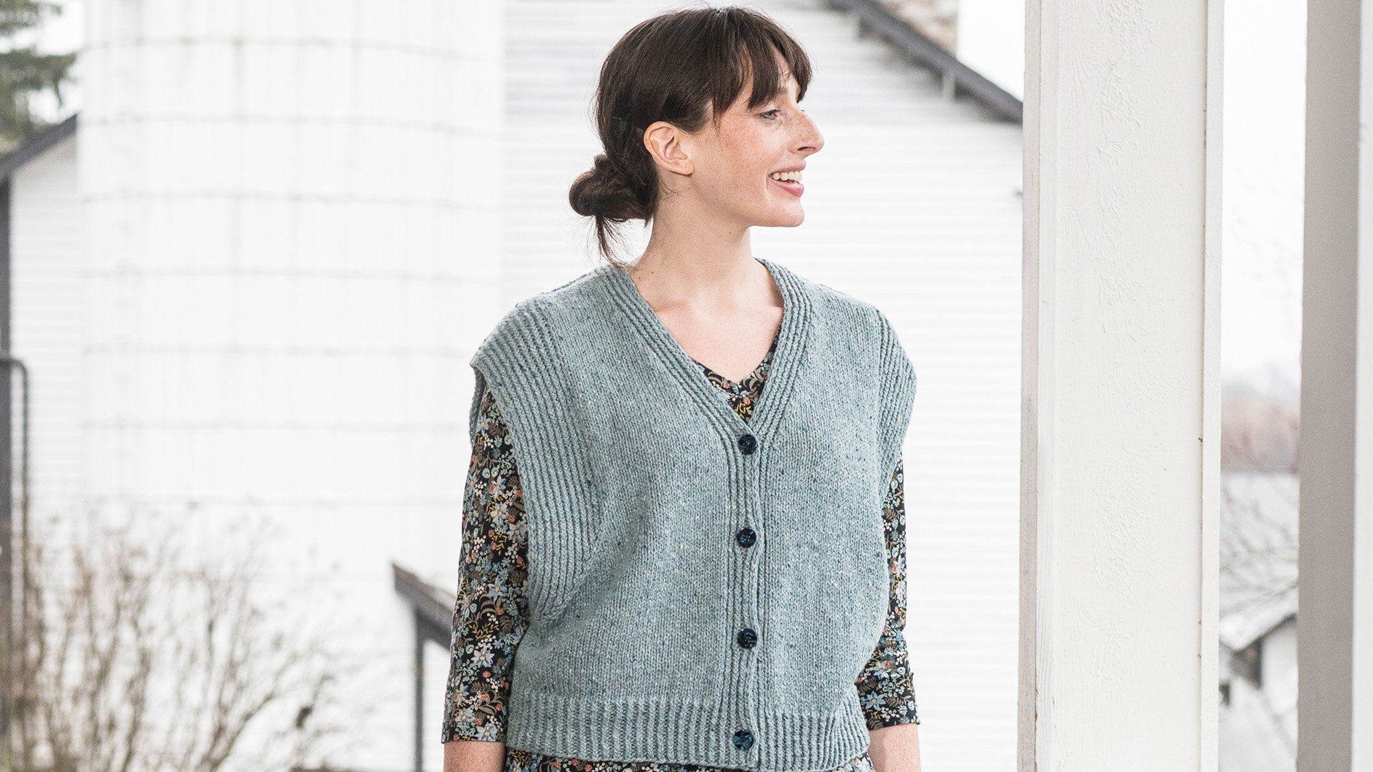 Breezy and Beautiful: Knit Sarah Pope's Zephyr Vest | Farm & Fiber
