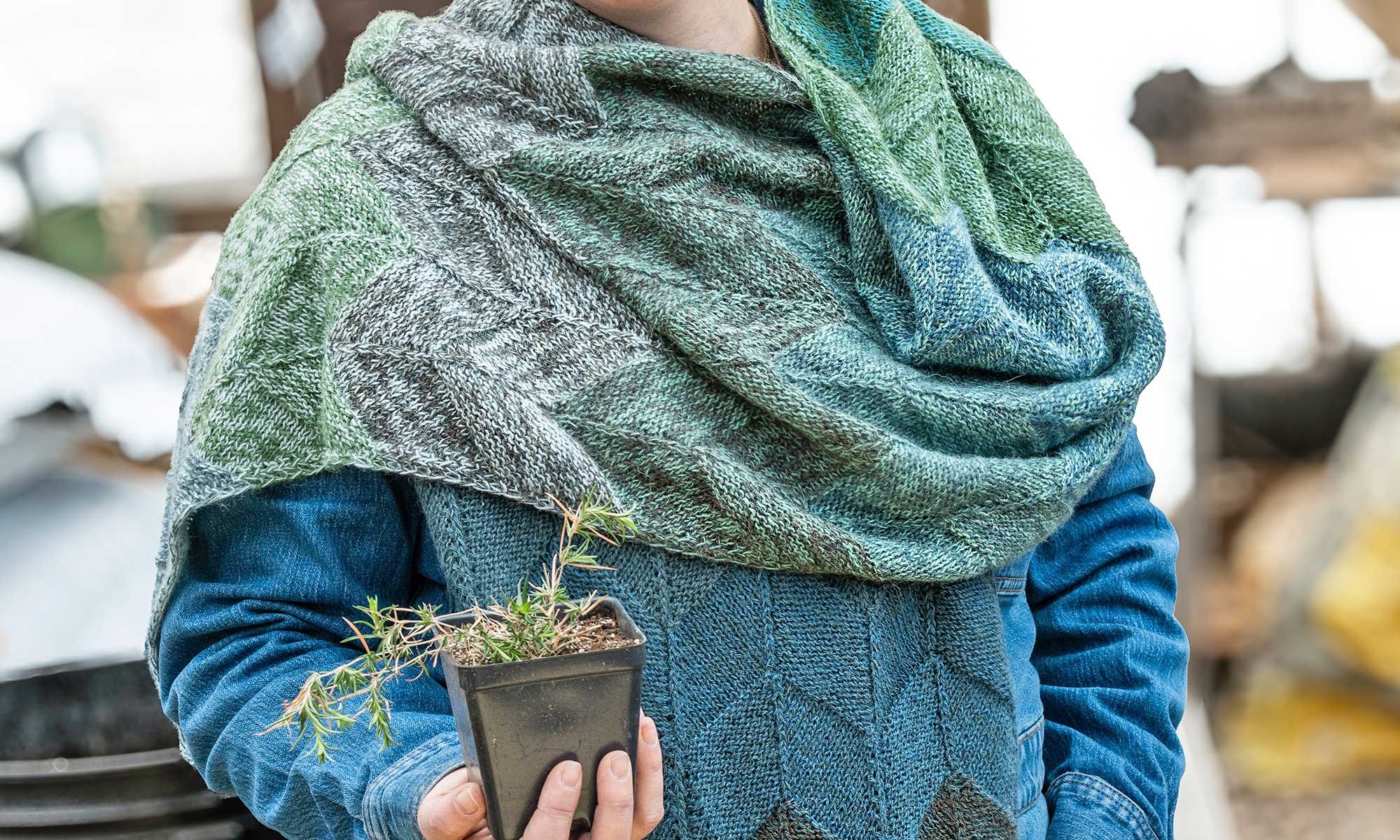 Parastripe Shawl: Marvelous Marls in Multistrand Knitting | Farm
