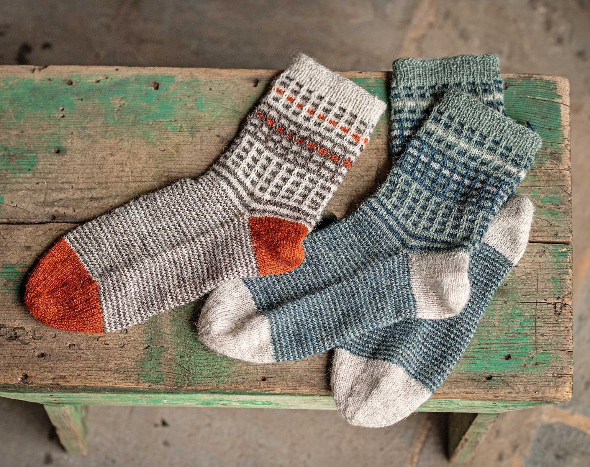 Stripes! Antique Welsh Socks and the Perfect Jogless Jog Image