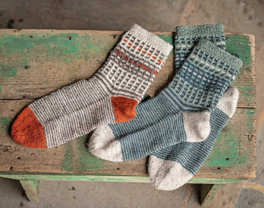 Stripes! Antique Welsh Socks and the Perfect Jogless Jog Image
