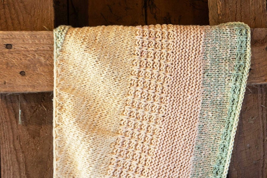 Rooted in Place: Designing the Field Lines Shawl with Small-Farm Yarn Image